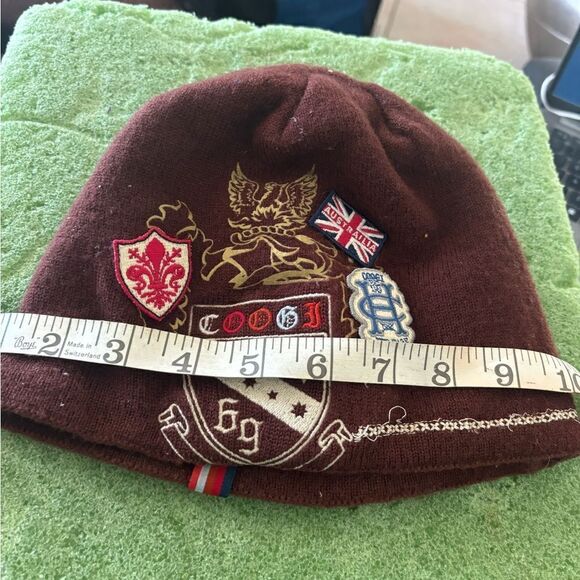 Coogi vintage beanie logo hat cap unisex accessory headwear headpiece hairdress